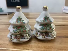 Meiwa Home For The Holidays Salt And Pepper Shakers Christmas Trees