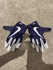 NIKE NCAA TCU HORNED FROGS SUPERBAD 3.0 PADDED FOOTBALL GLOVES, 2XL