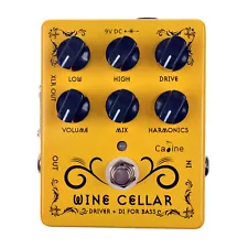 Caline CP-60 Driver+DI Box Pedal Use For Bass Guitar Effect Pedal Bass Effect 9V