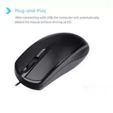 Wired Usb Optical Mouse For Pc Acer Laptop Computer Mice Scroll Wheel SALE Sell