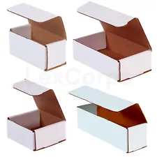 White Corrugated Mailers MANY SIZES 50 100 200 Shipping Boxes