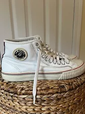 PF Flyers ðª½Canvas High Top Sneakers 6115642 White Mens 12 SANDLOT Classic Retro