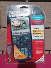 New ListingTexas Instruments TI-83 Plus .fr Blue Scientific Calculator Graphical