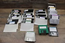 Lot of Vintage 20 - 5 1/4” & 71 - 3 1/2" Floppy Disks