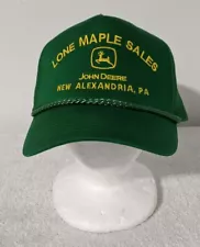 Vintage John Deere Lone Maple Sales New Alexandria PA Snapback Mesh Trucker Hat