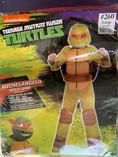 Michelangelo ninja turtle kids costume -Large NEW