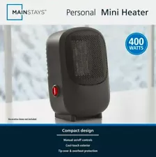 Mini 400W Ceramic Space Heater For Indoor Use Office Home Bedroom Clearance Sale