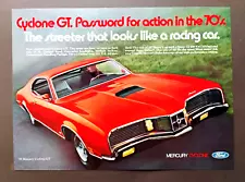 1970 Mercury Cyclone GT Super CJ 429 375 HP original auto ad print