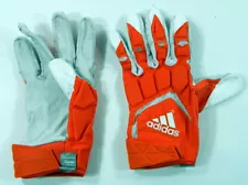 Miami University Game Used Adidas Football Gloves XXL AF0853 Orange/White