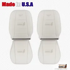 Front Bottoms & Tops Leather Seat Cover White For 1999 - 2004 Ford Mustang V6