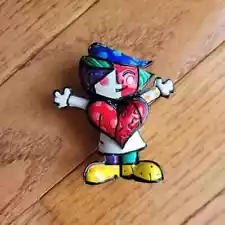 Romero Britto Mini Girl Chessy Figurine #331383 Collectible Gift