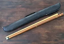 Dufferin Banner Inlaid Pool Cue 58in 21OZ With Case Vintage Canada Two Piece