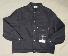 Supreme x Stone Island Bull Denim Trucker Jacket BLACK