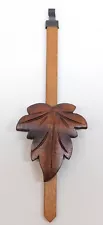 Cuckoo Clock Pendulum 2.5" Maple Leaf Style NEW Brown German Made 7 1/2" Length