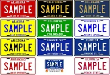 Custom Personalized 1960's Vintage Style License Plate - Your Name, Your State