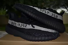 adidas Yeezy Boost 350 V2 Core Black White Oreo Mens 10.5 BY1604