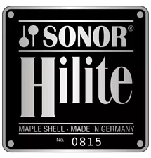 Vintage Drum Badge Sonor #08A Hilite - free shipping to US