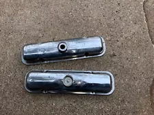 OEM GM 1964-1966 Pontiac GTO Grand Prix Bonneville 389 421 Chrome Valve Covers