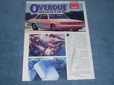 1980 Chevy Malibu 2-Door Street Machine Article "Overdue Malibu"