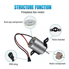 Fireplace Fan Motor Replacements for Wood Stove Home Use Wood Burning Fan