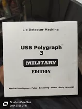 Lie Detector Polygraph 3 USB Machine Military Edition Fully Working