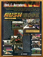 1998 San Francisco Rush Arcade Vintage Article Print Ad/Poster 90s Game Art N64