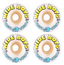 Snot Wheel Co. Skateboard Wheels 52mm Wide Boys 101A Glow in the Dark