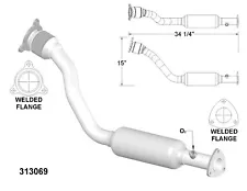 Catalytic Converter and Pipe Fits: 2000-2002 Chevrolet Cavalier 2.4L L4 GAS DOHC