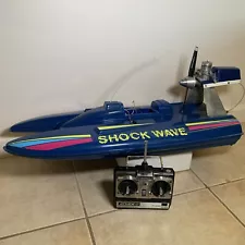 Vintage Flitecraft RC Gas Powered Water Airboat SHOCK WAVE Fox Engine FOR PARTS