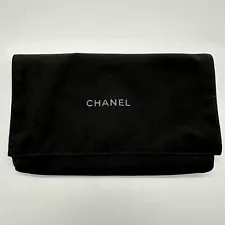 Chanel Black Flap Dust Bag Jewelry Dust Bag Wallet Dust Bag Clutch Dust Bag