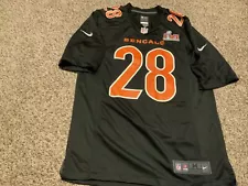 Cincinnati Bengals #28 Nike Mixon Orange/Black Jersey Super Bowl LVI NWOT 2022