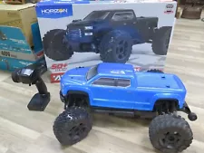 ARRMA Big Rock ARA4312V3 Brushless 3S 1/10 4x4 Monster Truck blue used nice