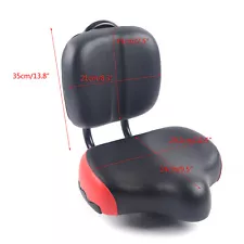 Backrest Saddle Bike Seat with Backrest, Comfort Bike Seats for Men & Women SALE