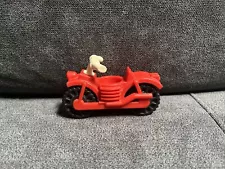 Fisher Price Little People Red Motorcycle (From Set 992 Pop Up Camper, Vintage)