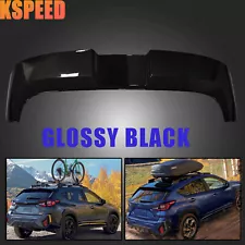 For Subaru 2024 Crosstrek Impreza Rear Roof Spoiler Wing STI Style Gloss Black