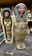 Rare funerary Mummy Coffin Pharaonic from Ancient Egyptian Antiquities Egypt BC