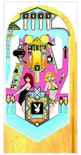 PLAYBOY Pinball Machine Playfield Overlay UV PRINTED - Clear Inserts -