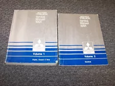 1991 Mitsubishi Mighty Max Pickup Truck Shop Service Repair Manual Set 2.4L