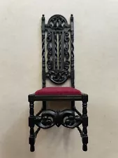 Vintage The William & Mary Side chair By Goebel Miniatures & Co. 1:12 Scale