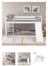 bunk beds twin over full wood