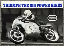 TRIUMPH Big Power Motorcycles Sales Brochure For 1973 DAYTONA 500 Trident 750++