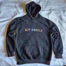 Travis Scott Astroworld Wish You Were Here Hip-Hop Rapper Black XL Hoodie Sweate