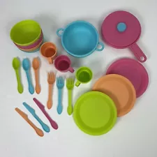 KIDKRAFT Children’s Kitchen Set 23 Pieces Some Missing Multi Color Plastic