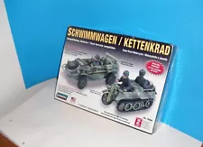 SCHWIMMWAGEN KETTENKRAD AMPHIBIOUS VEHICLE & TRACK MOTORCYCLE KIT UNOPENED