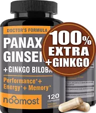 Panax Ginseng 120 Capsule Noomost Doctor's Formula For Performance Energy Memory