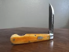 Northwoods Pocket Knife - Broadway Jack - Orange Camel Bone