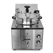 Commercial 304 Stainless Steel Electric Pressure Chicken Fish Fryer 16L 110V