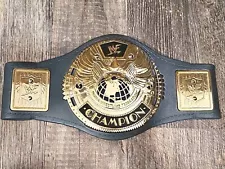 Zack Ryder Autographed WWE WWF Blue World Eagle 2000 Championship Belt Kids Foam