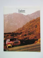 1992 Ford Explorer Sales Brochure 92 XL XLT Sport Eddie Bauer Edition