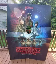 Stranger Things HCF Promo Face Cutout Huge 53x78" Cardboard Standing cutout RARE